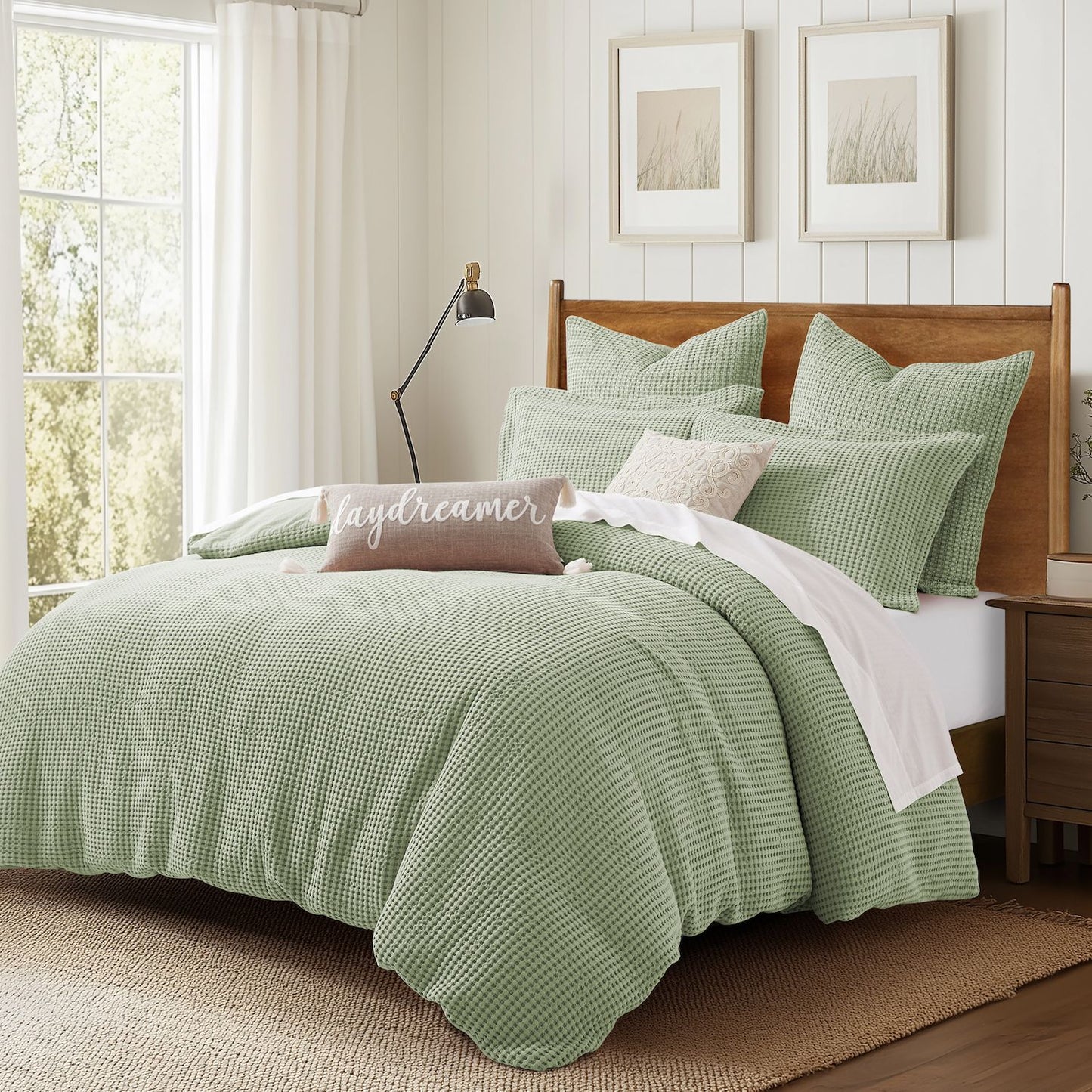Levtex Home Mills Waffle Duvet Set with Shams